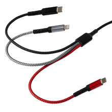 Load image into Gallery viewer, USB-C to 3-in-1 Multi-Charging USB-C / Lightning / Micro USB 100W Braided Cable - 1.2m
