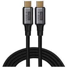 Load image into Gallery viewer, USB-C to USB-C v4.0 40Gbps 8K@60Hz Super Speed Braided Cable - Black, 1.2m