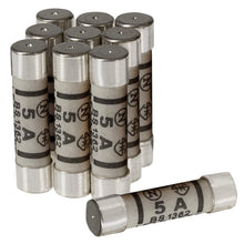 Load image into Gallery viewer, 5 Amp Plug Fuse BS1362 25.4 x 6.4mm - Pack of 10