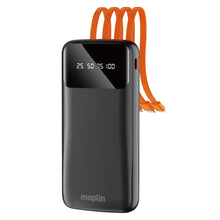 Load image into Gallery viewer, 20000mAh Portable Power Bank with Integrated USB-C, Micro USB &amp; Lightning Cables