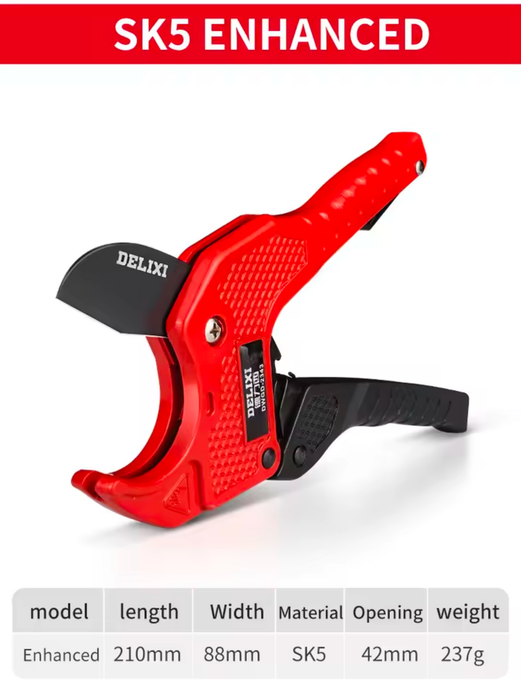 Premium Ratchet Pipe Cutter - PVC PE PU PP Tubing Cutter